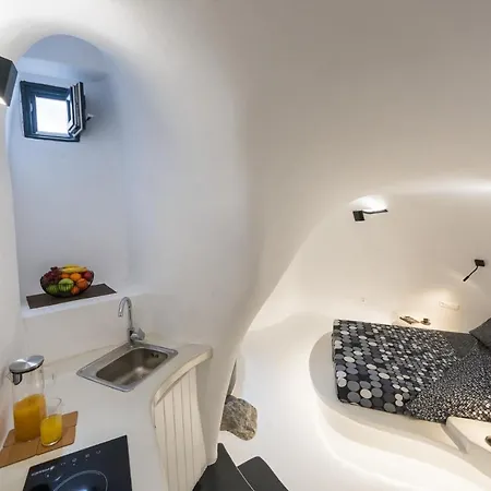 Santorini Traditional Cute W Private Hot Tub 公寓 费拉